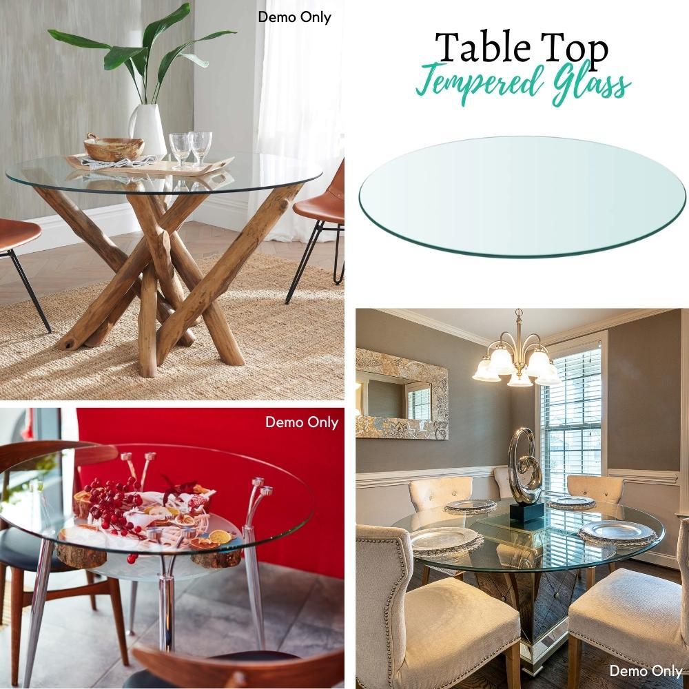 Table Top Tempered Glass Round 700 mm