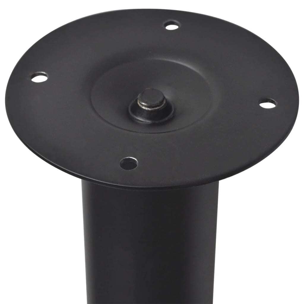 Telescopic Table Legs 2 pcs Black 710 mm-1100 mm Black