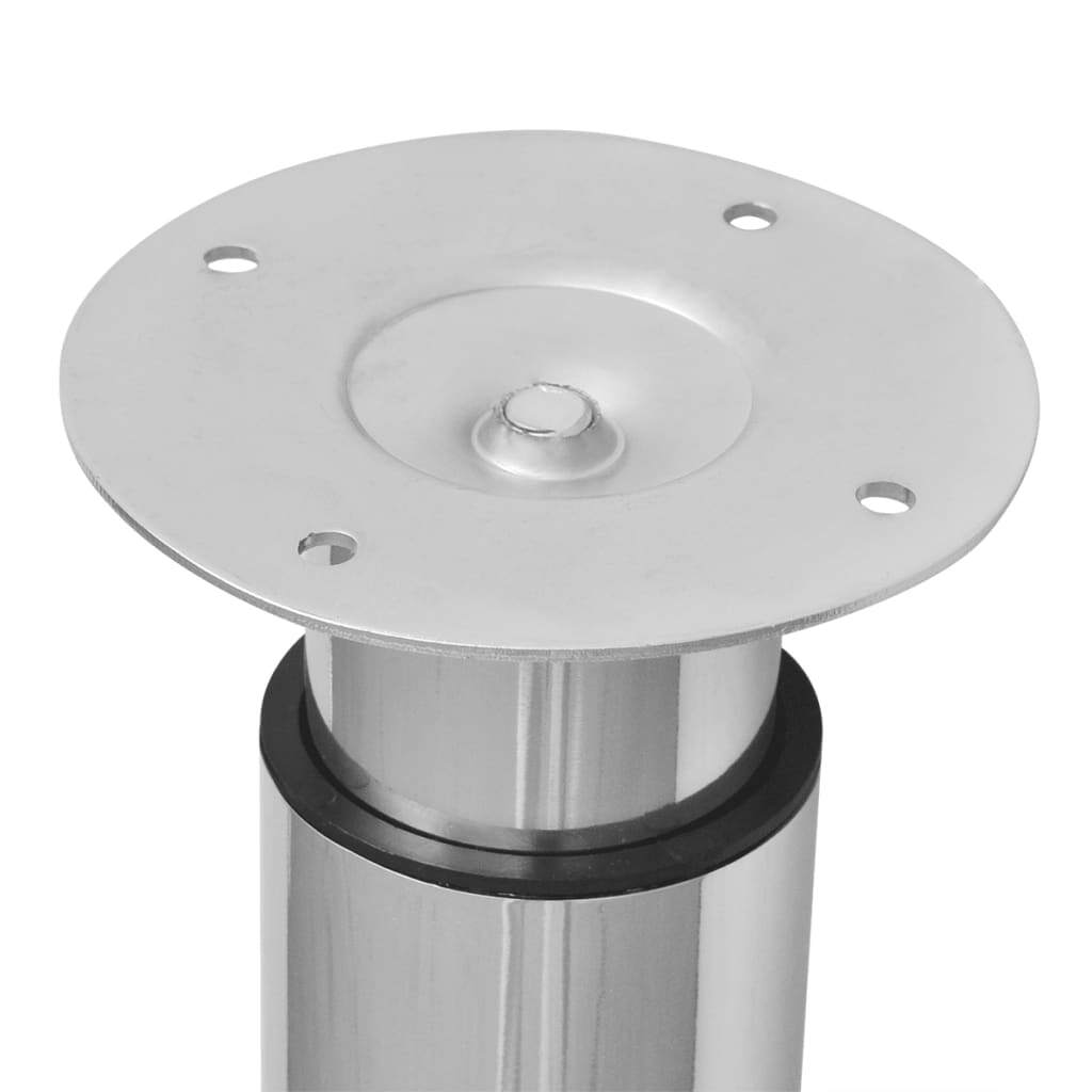 Telescopic Table Legs 2 pcs Chrome 710 mm-1100 mm Chrome