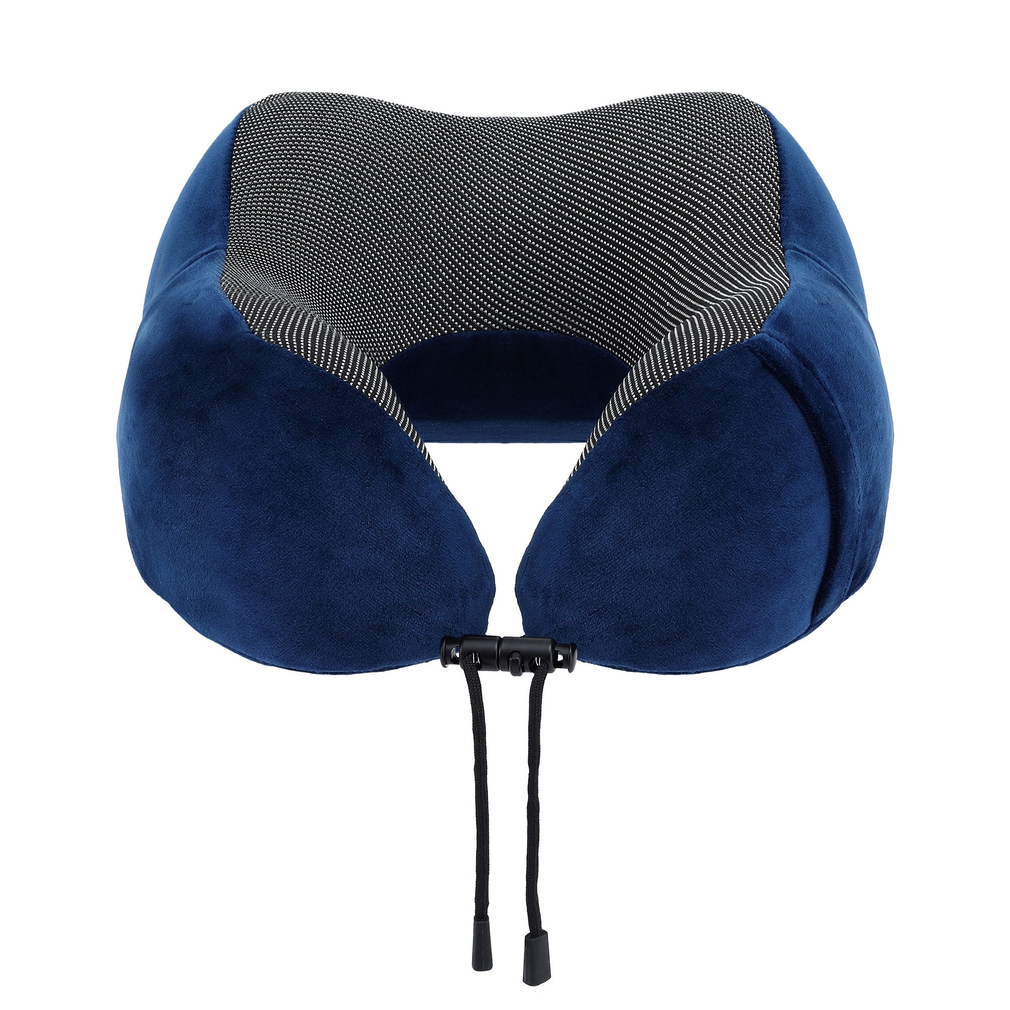 Wanderlite Travel Pillow for Airplanes Memory Foam Neck Pillows for Traveling Blue
