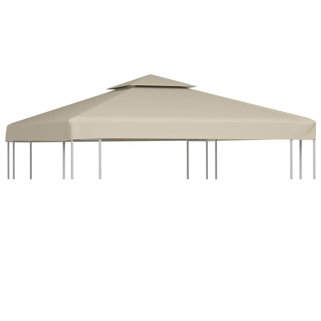 Water-proof Gazebo Cover Canopy Replacement 310 g / mÂ² Beige 3 x 3 m