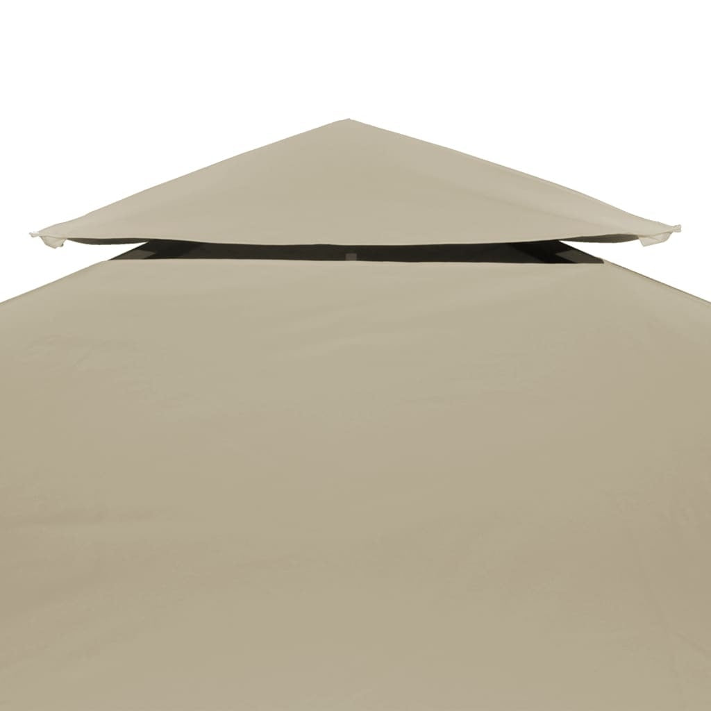 Water-proof Gazebo Cover Canopy Replacement 310 g / mÂ² Beige 3 x 3 m