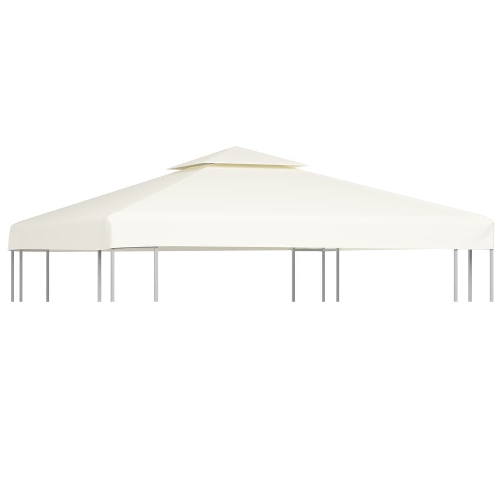 Waterproof Gazebo Cover Canopy 310 g / mÂ² Cream White 3 x 3 m