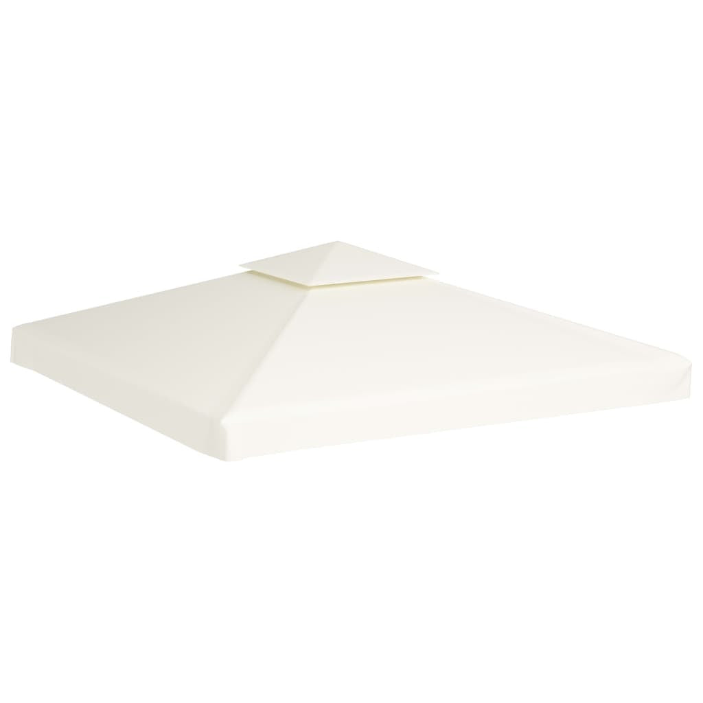 Waterproof Gazebo Cover Canopy 310 g / mÂ² Cream White 3 x 3 m