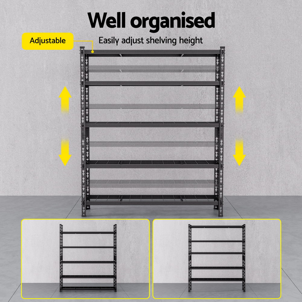 Giantz 5 x 1.8M Garage Shelving Warehouse Rack
