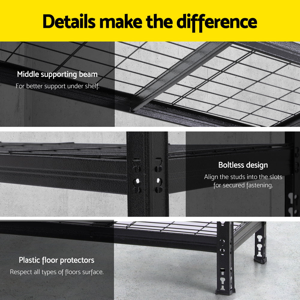 Giantz 5 x 1.8M Garage Shelving Warehouse Rack