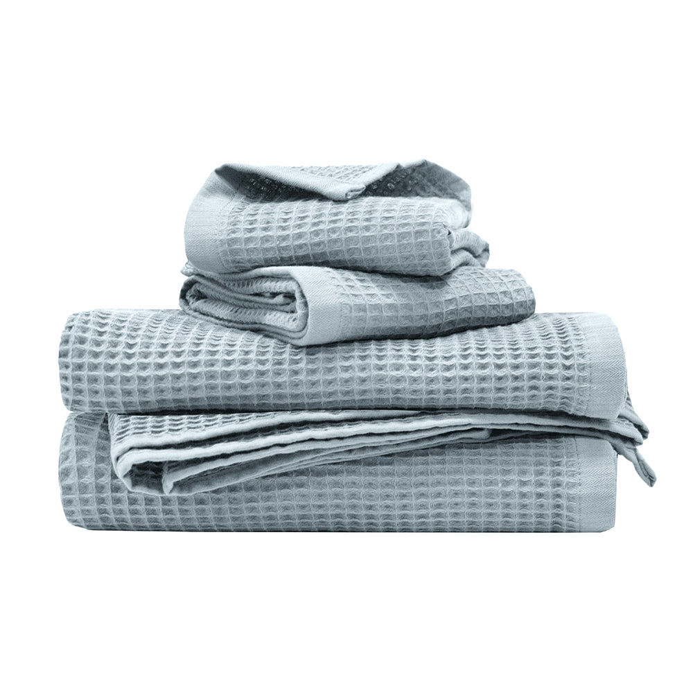 Bambury Waffle Hand Towel - Cloud