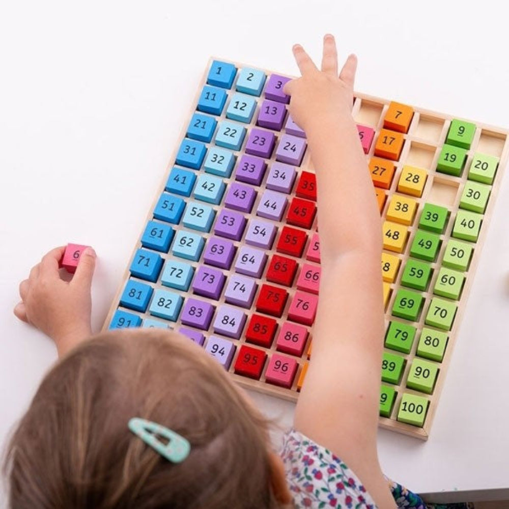 Bigjigs Toys Educational Maths Number Learning Tray for Kids