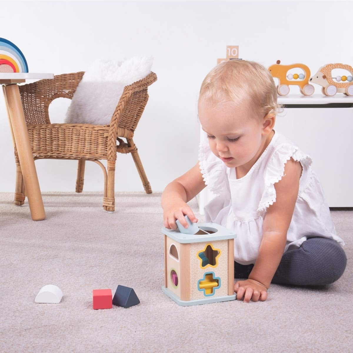 Bigjigs Toys FSC Certified Shape Sorter Wooden Learning Toy