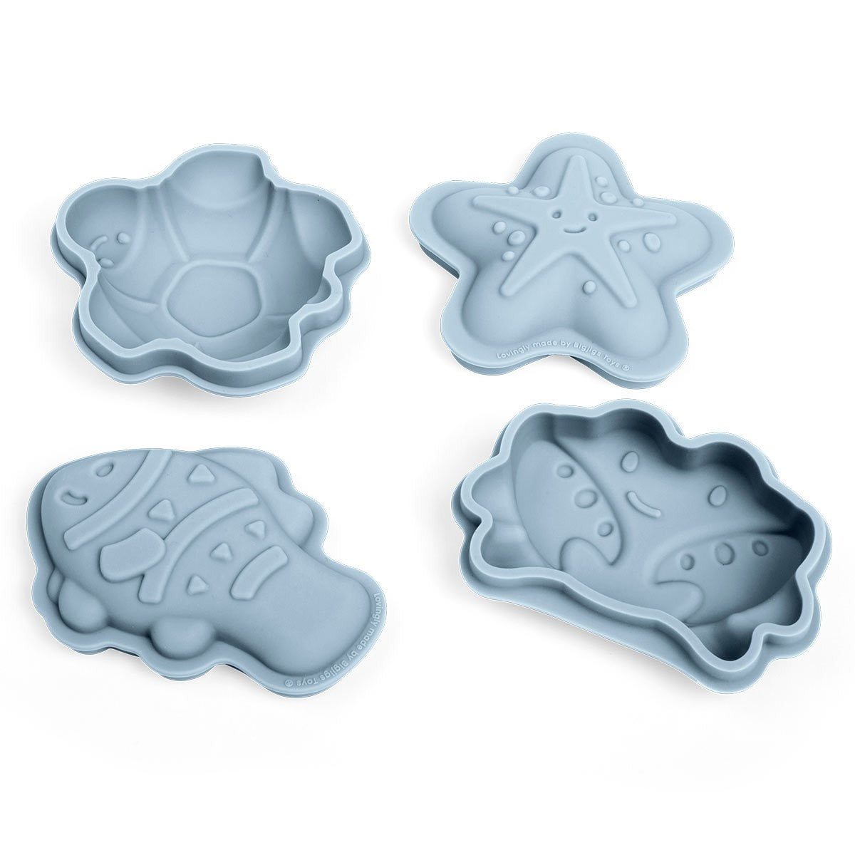 Bigjigs Toys Dove Sand Moulds Silicone Beach Toy Set for Kids