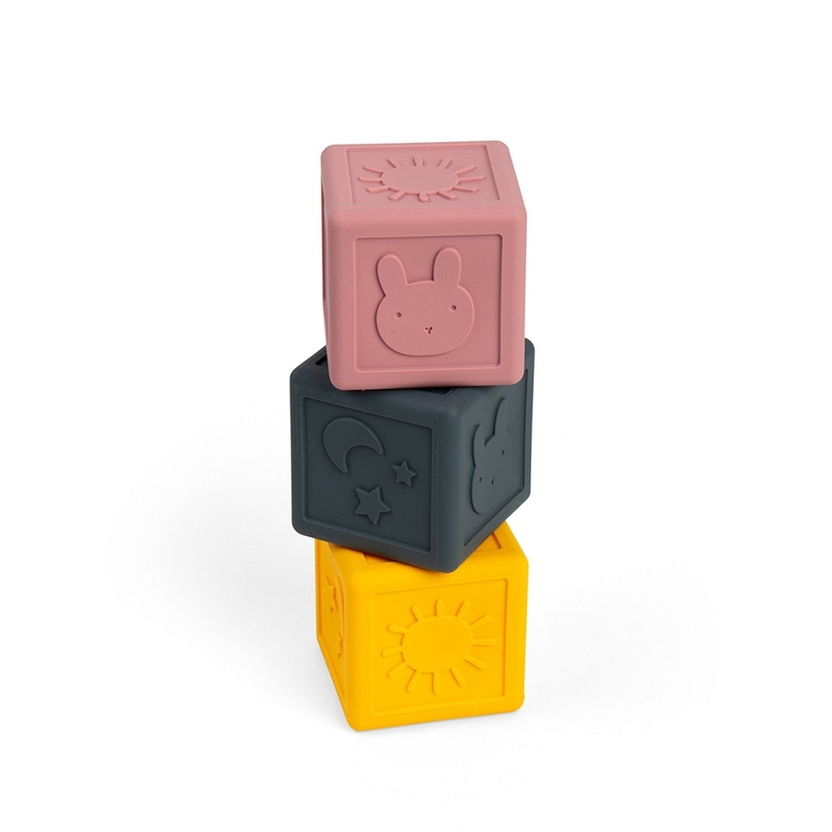 Bigjigs Toys Sensory Cubes Wooden Blocks for Toddlers