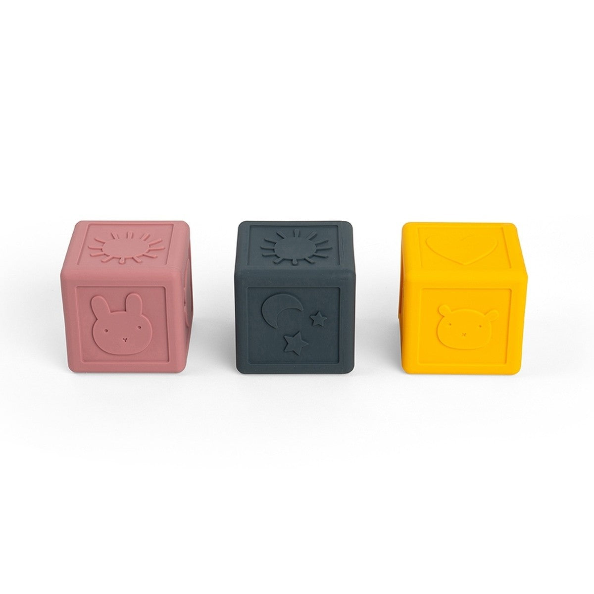 Bigjigs Toys Sensory Cubes Wooden Blocks for Toddlers