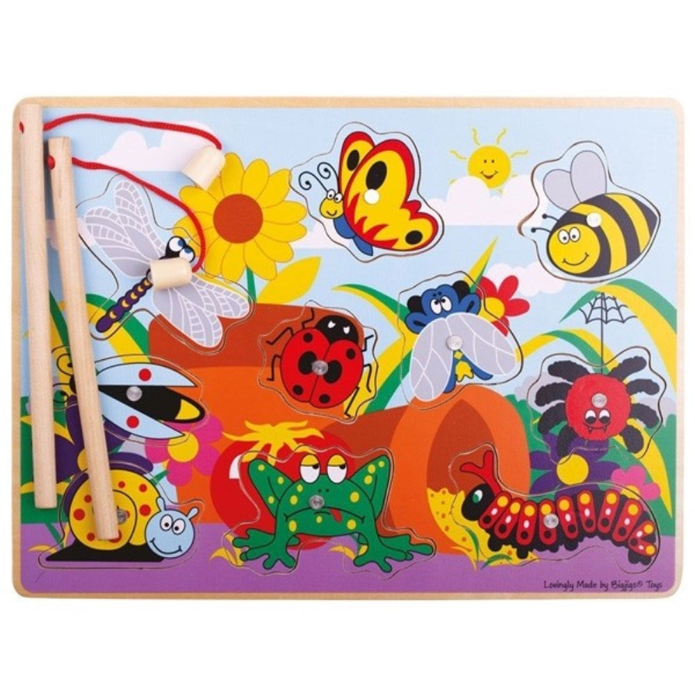Bigjigs Toys Magnetic Bug Catching Game Fun Fine Motor Toy for Kids