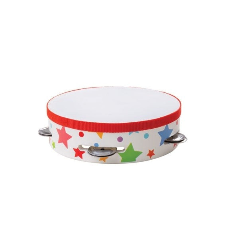 Bigjigs Toys Wooden Tambourine Musical Instrument for Kids