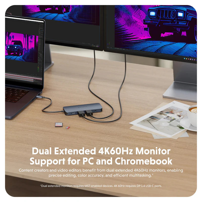 Targus HyperDrive Next 11-Port USB-C Hub – Dual 4K, 140W PD, 10Gbps Data for Creators and Professionals