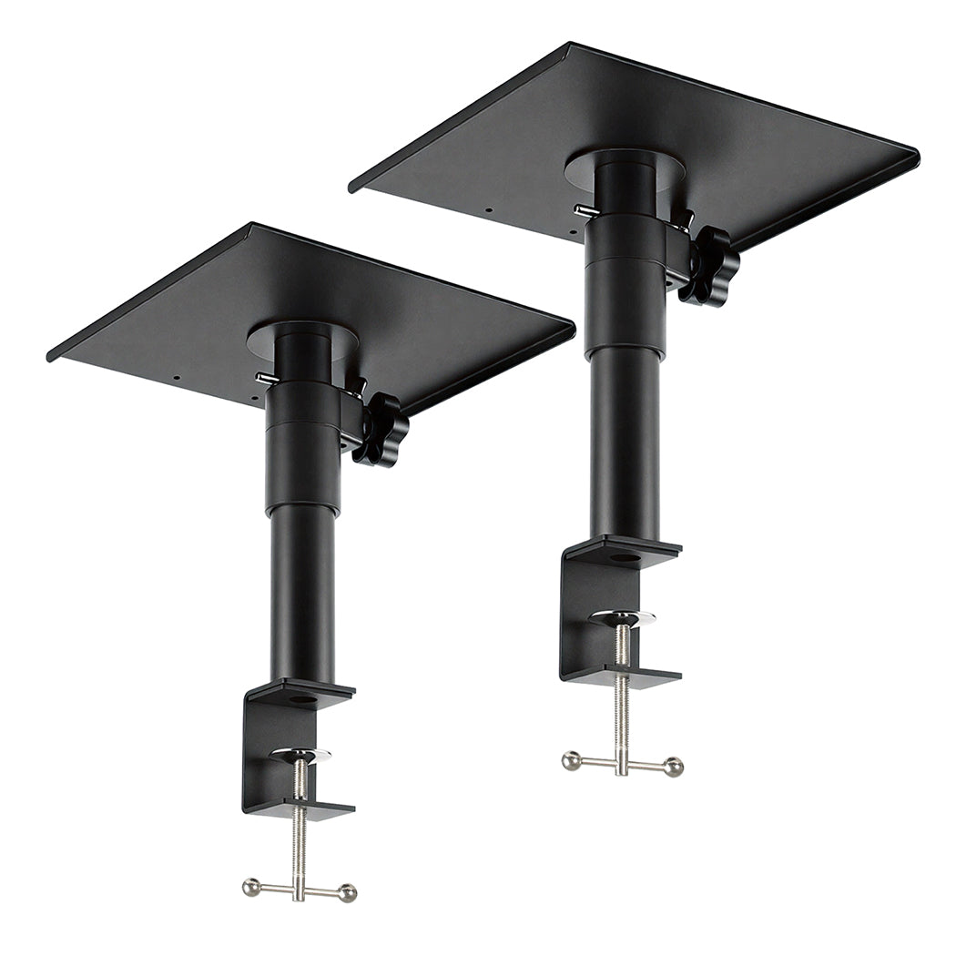 Levede 2x Desk Clamp Speaker Stands Set Adjustable Rotatable Monitor CD Player-2065254308118663168