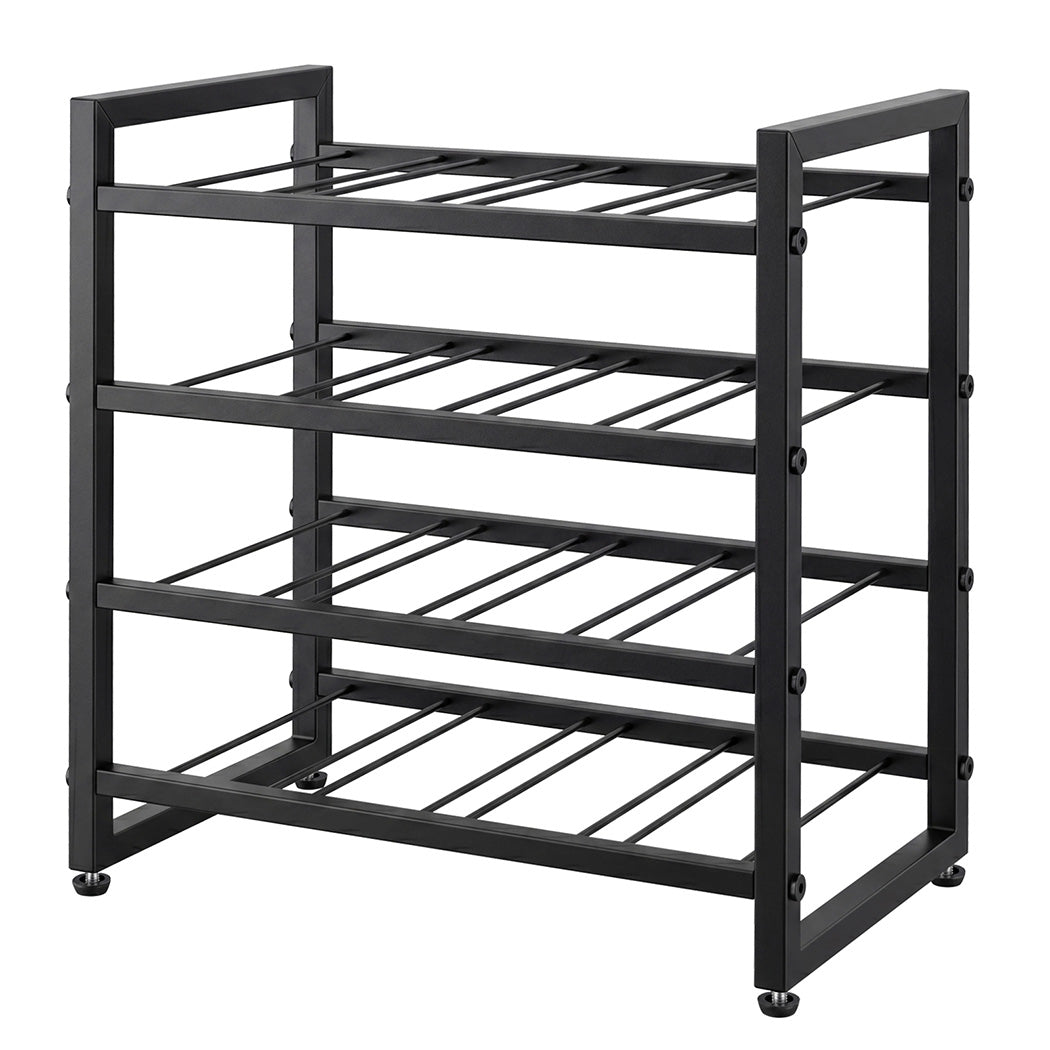 Levede Wine Rack 16 Bottle 4-Tier Metal Display Storage Organizer Adjustable Bar-2061251872504811520