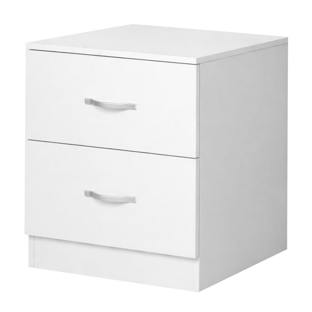 Levede Bedside Table Side Table 2 Drawers Storage Nightstand Bedroom Cabinet-2065254302913531904