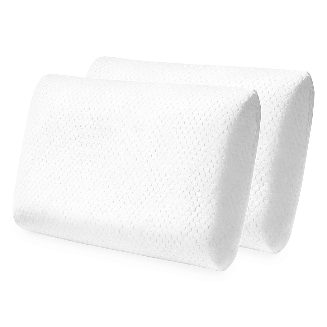 Dreamz Memory Foam Orthopaedic Pillow Neck Pain Side Stomach Back Sleeper 2 Pack-2065254292159336448