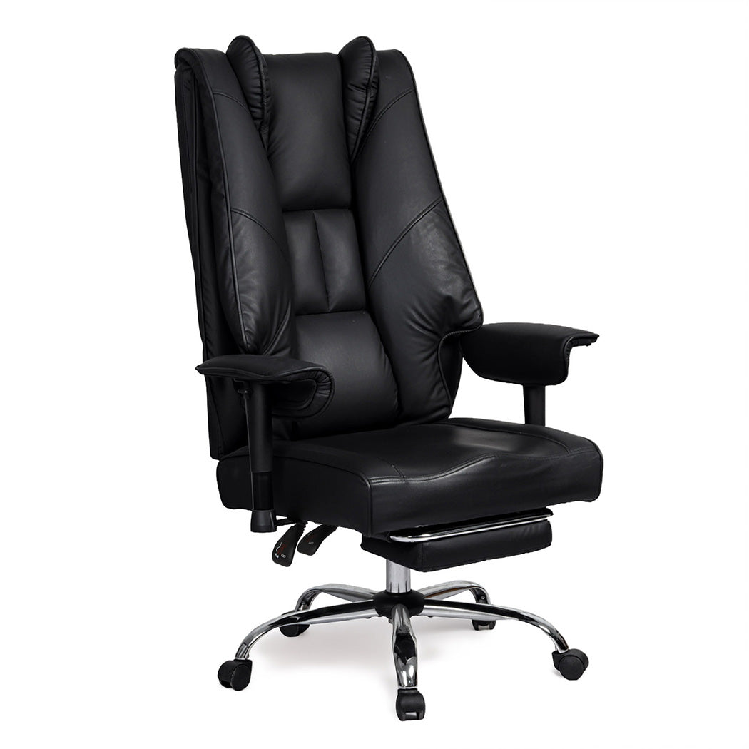 Levede Heavy Duty Office Chair Tall PU Leather High Back Computer Work Seat-2065254304528338944