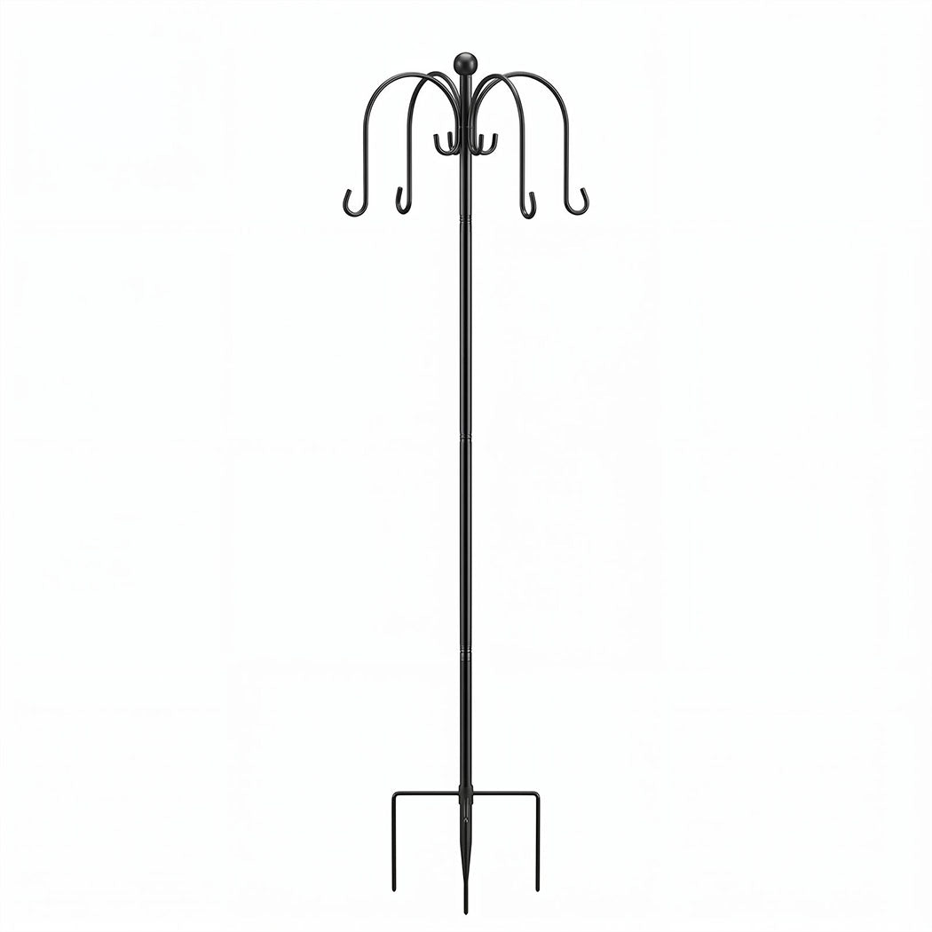 Toque Bird Feeder Pole Station Hanging Stand Adjustable 8 Hooks Outdoor 224cm-2061251870785146881