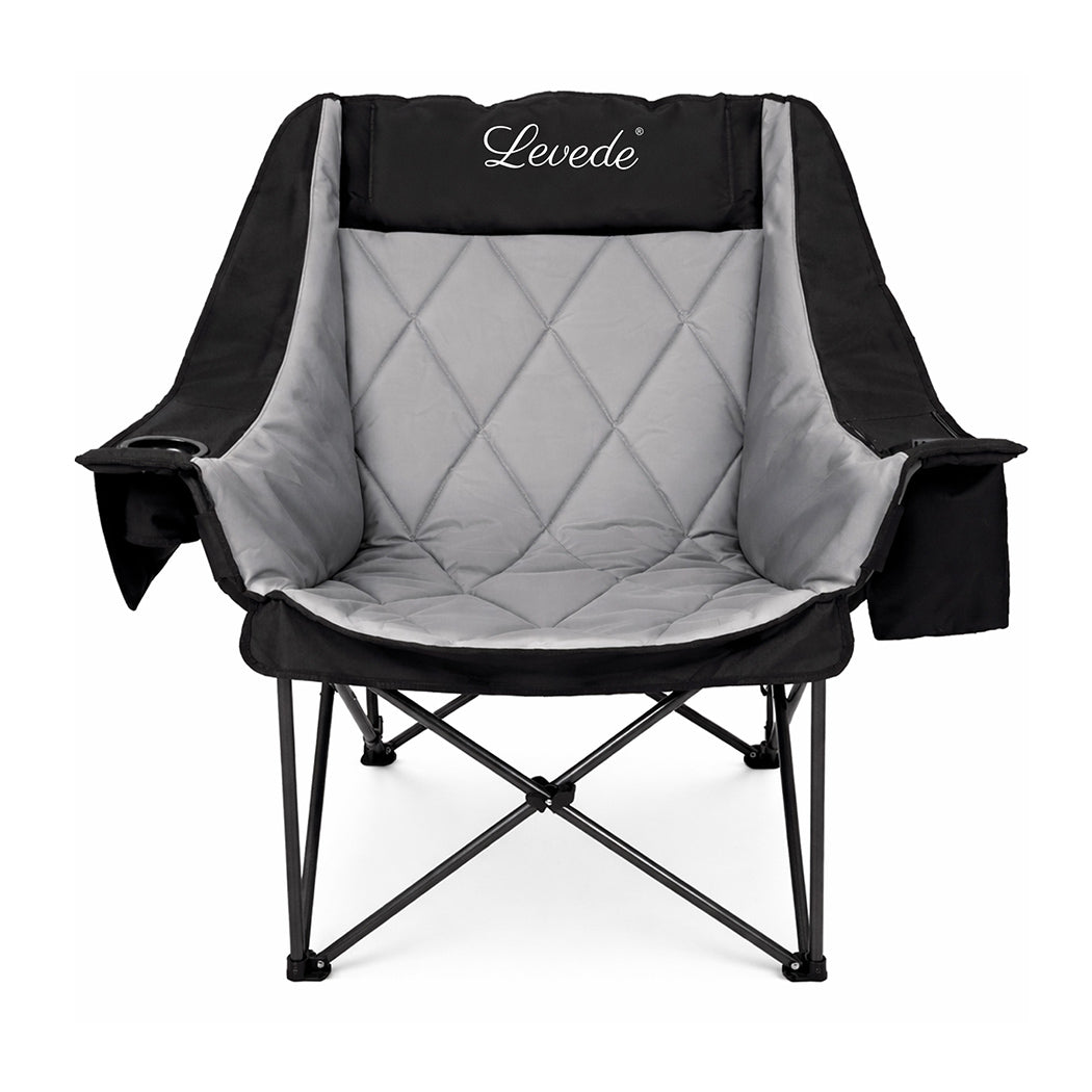 Levede Folding Camping Chair Extra Large Outdoor Portable Fishing Travel Seat-2050056782147096577