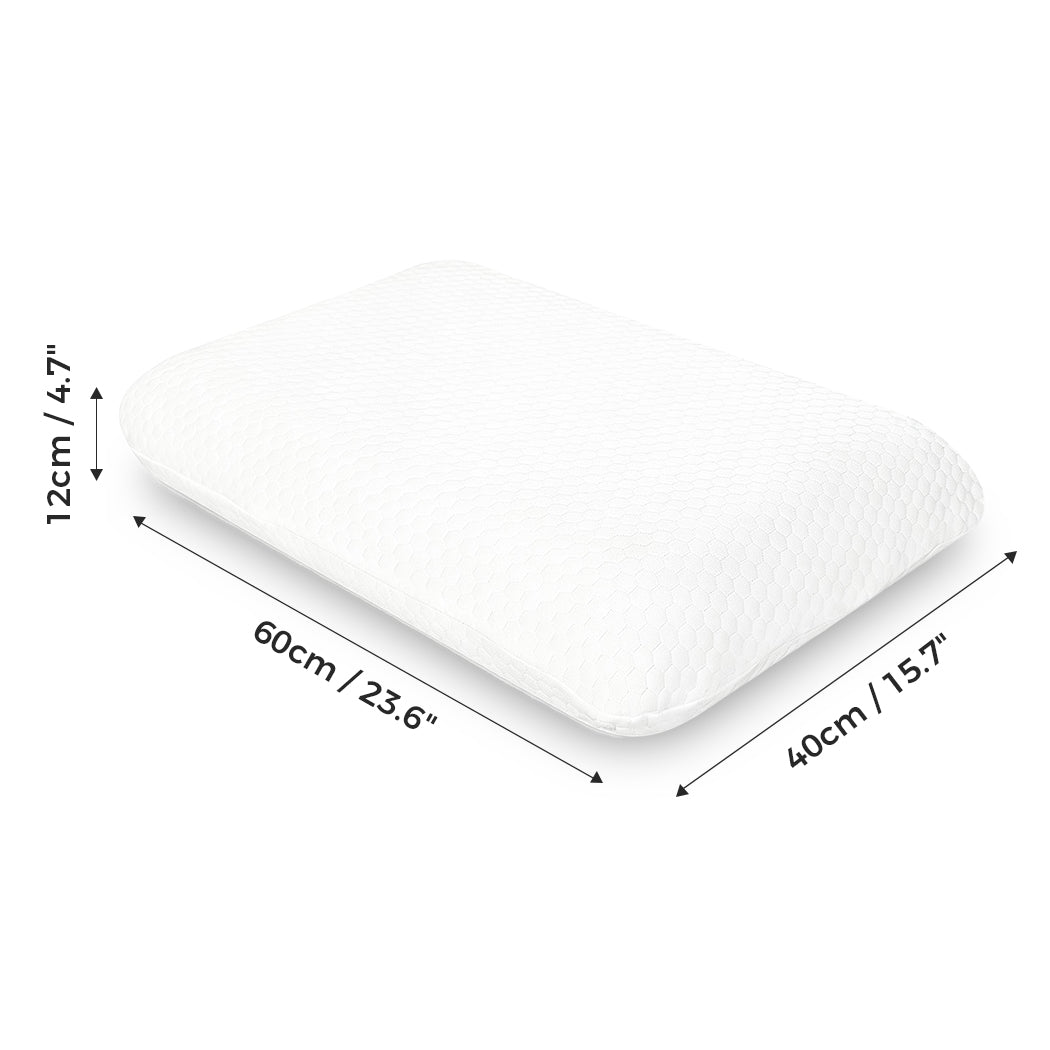 Dreamz Memory Foam Orthopaedic Pillow Neck Pain Side Stomach Back Sleeper 2 Pack-2065254292159336450