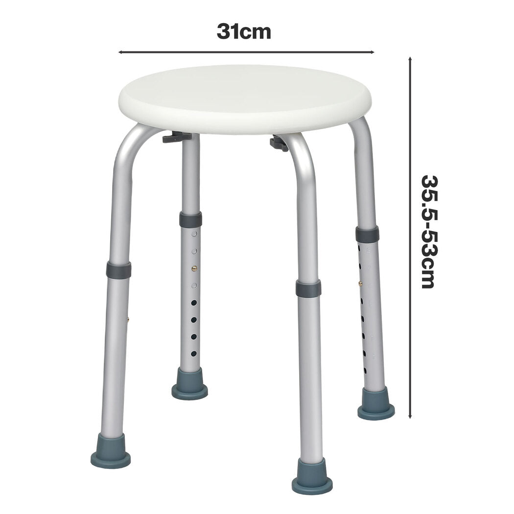 Levede Shower Chair Bath Stool Seat Safety Bathroom Adjustable Height Non Slip-2065254298064916482