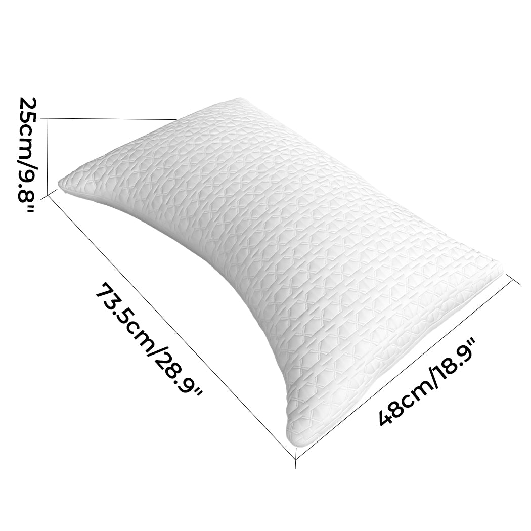 Dreamz Memory Foam Adjustable Pillow Neck Pain Relief Cooling Side Sleeper-2065254292570378242