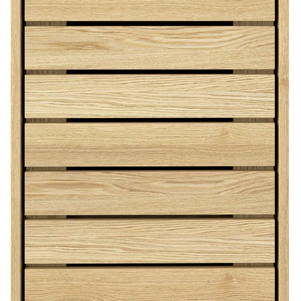 Levede Bathroom Storage Cabinet Handleless Wood Floor Shelf Unit Cupboard Oak-2065254288736784388