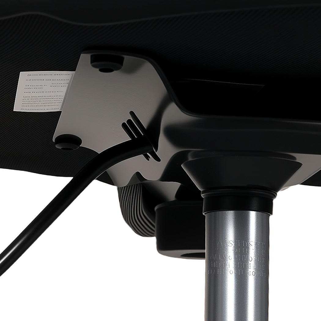 Levede Swivel Office Chair Ergonomic Stool Height Adjustable Footrest Backrest-2065254289865052164