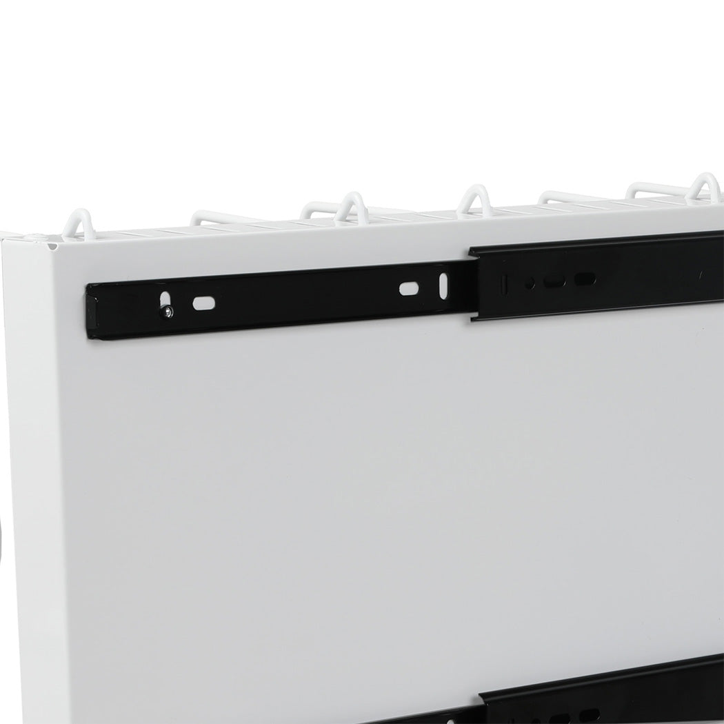 Toque Pots and Pans Organiser Saucepan Holder Storage Pull Out Rack Holder White-2065254301424553988