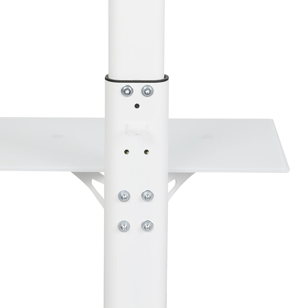 Levede TV Floor Stand 32-65 Inch Universal Swivel Height Adjustable Mount White-2050056791261319172