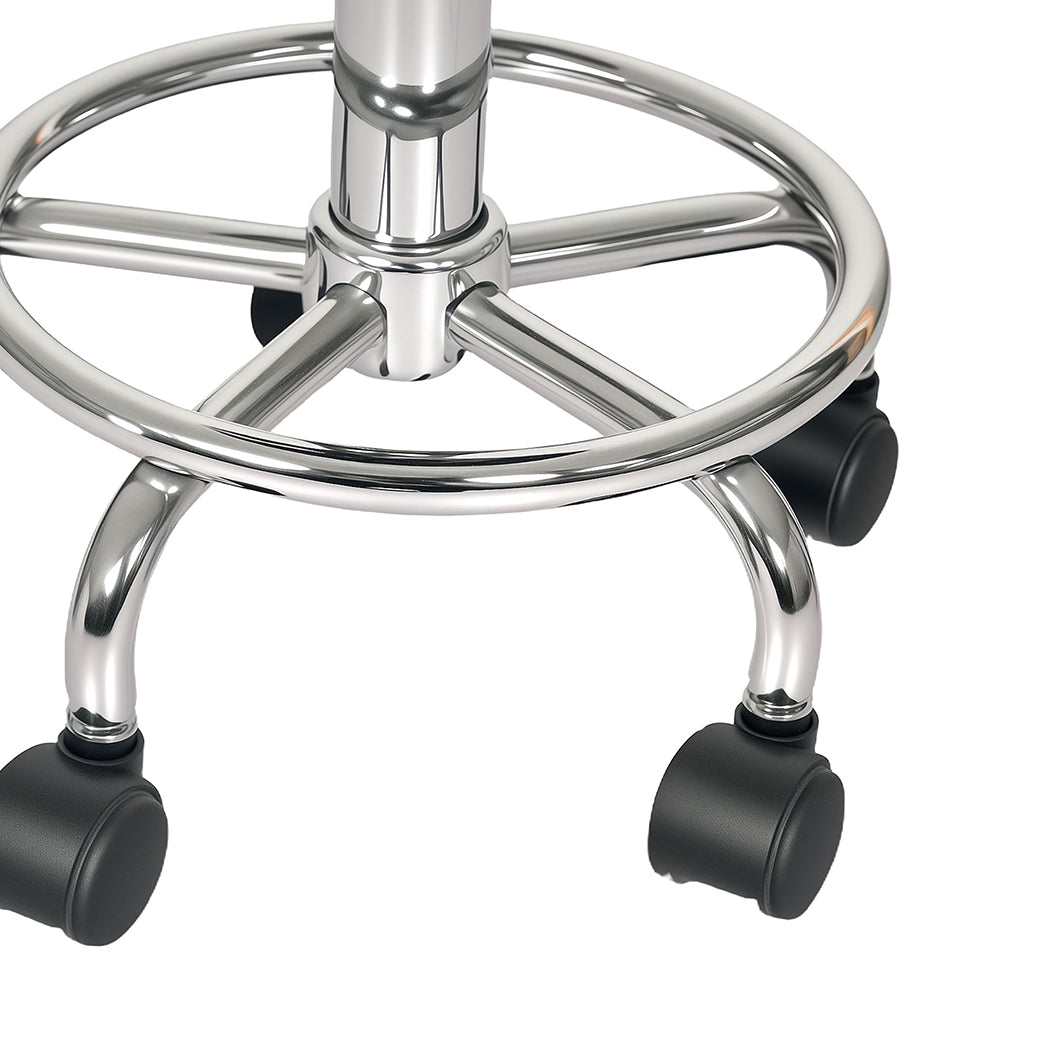 Levede Swivel Office Chair Low Back Round Rolling Stools Height Adjustable-2065254289642754053