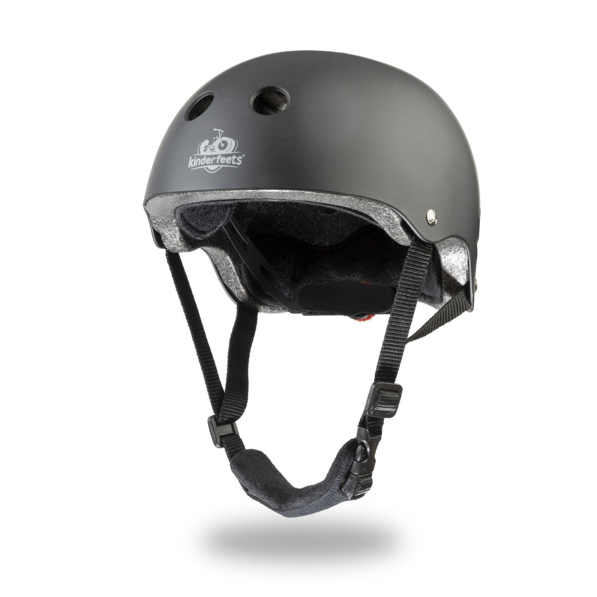 Kinderfeets Toddler Bike Helmet Adjustable Safety Helmet Matte Black