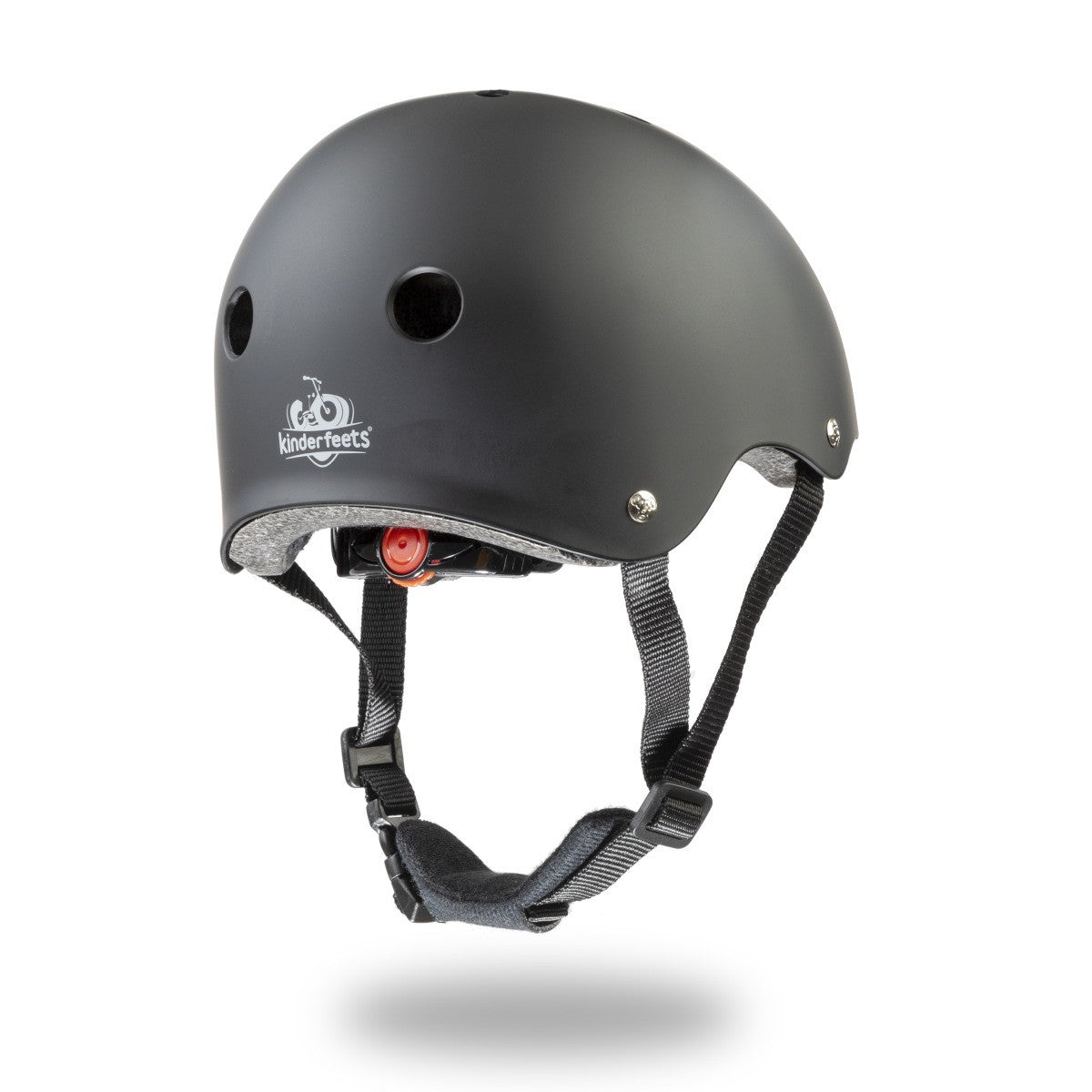 Kinderfeets Toddler Bike Helmet Adjustable Safety Helmet Matte Black
