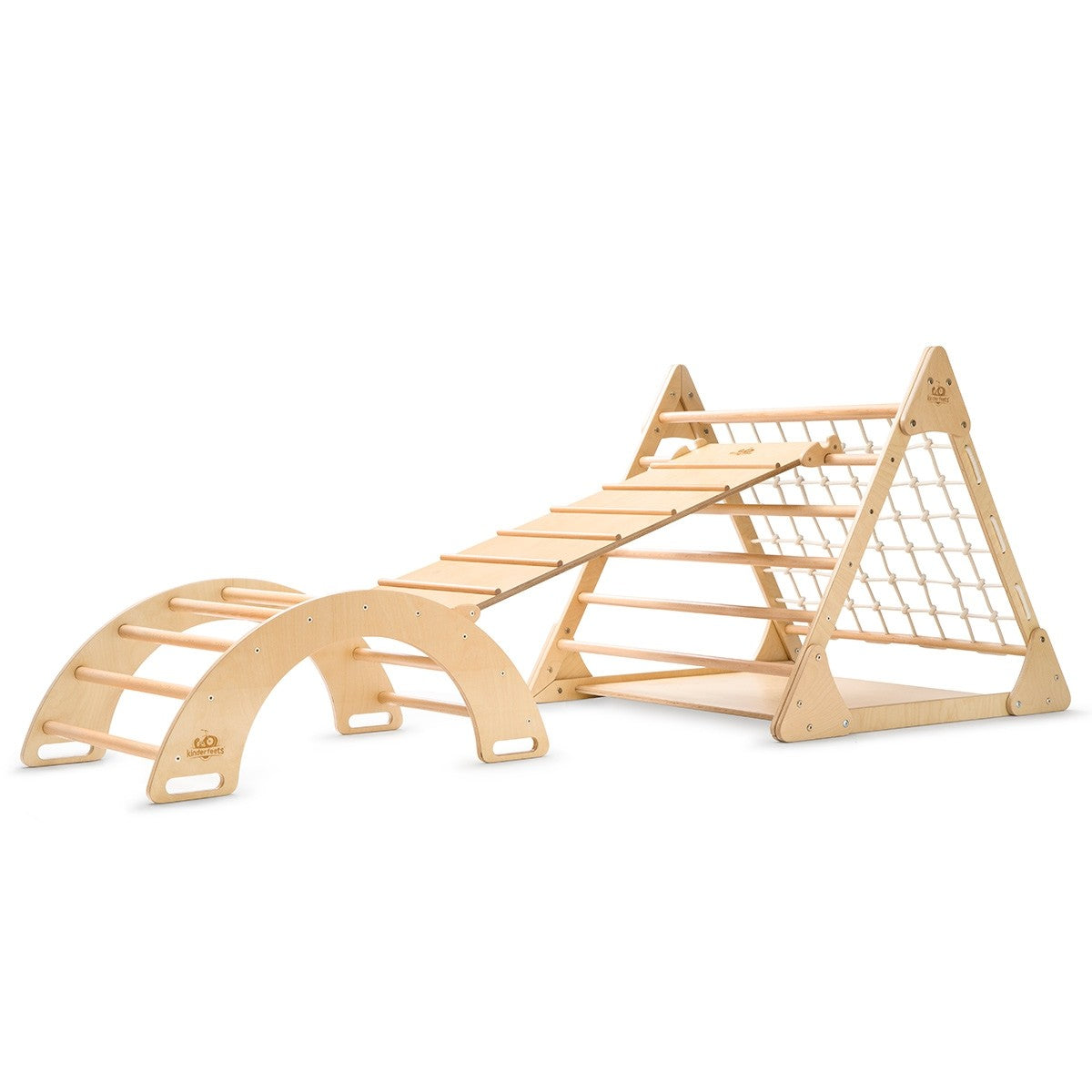 Kinderfeets Pikler Triple Climber Wooden Play Frame for Kids