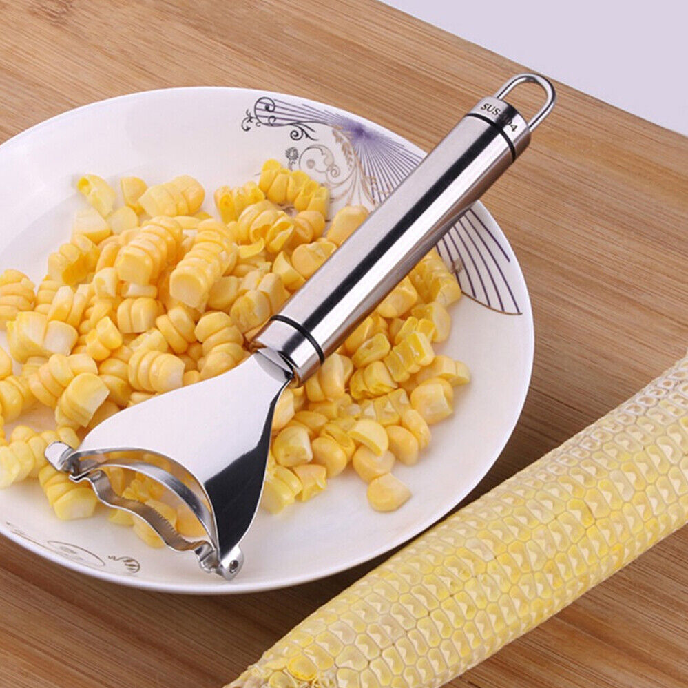 Hansona One-Step Kitchen Corn Peeler Striper Thresher Cutter Tool