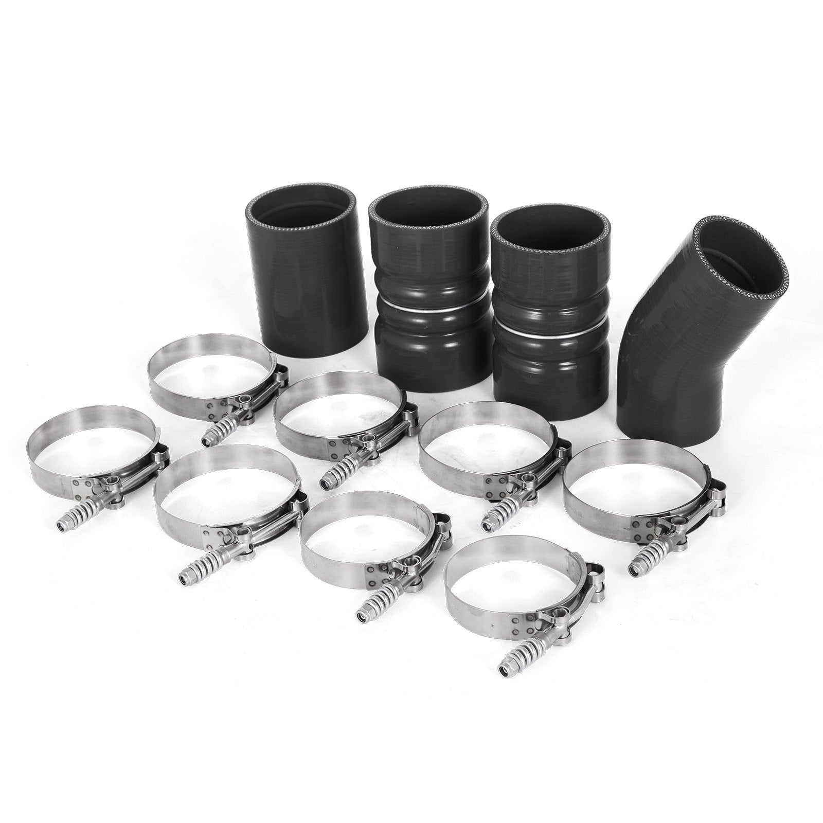 Turbo Intercooler Pipe & Boot Kit, Silver for 03-07 Ford 6.0L Powerstroke Diesel