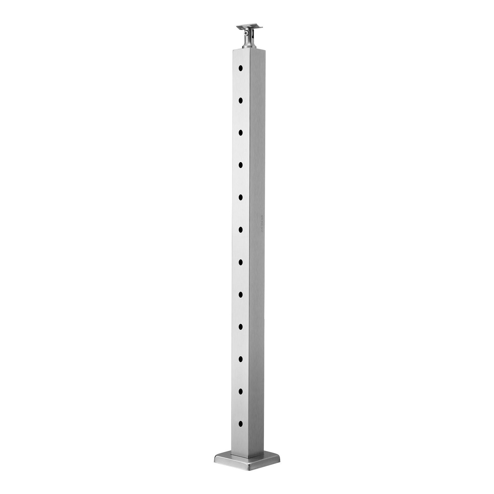 Cable Railing Post 42x2x2 Inch Stainless Steel Level Deck Stair with Bracket