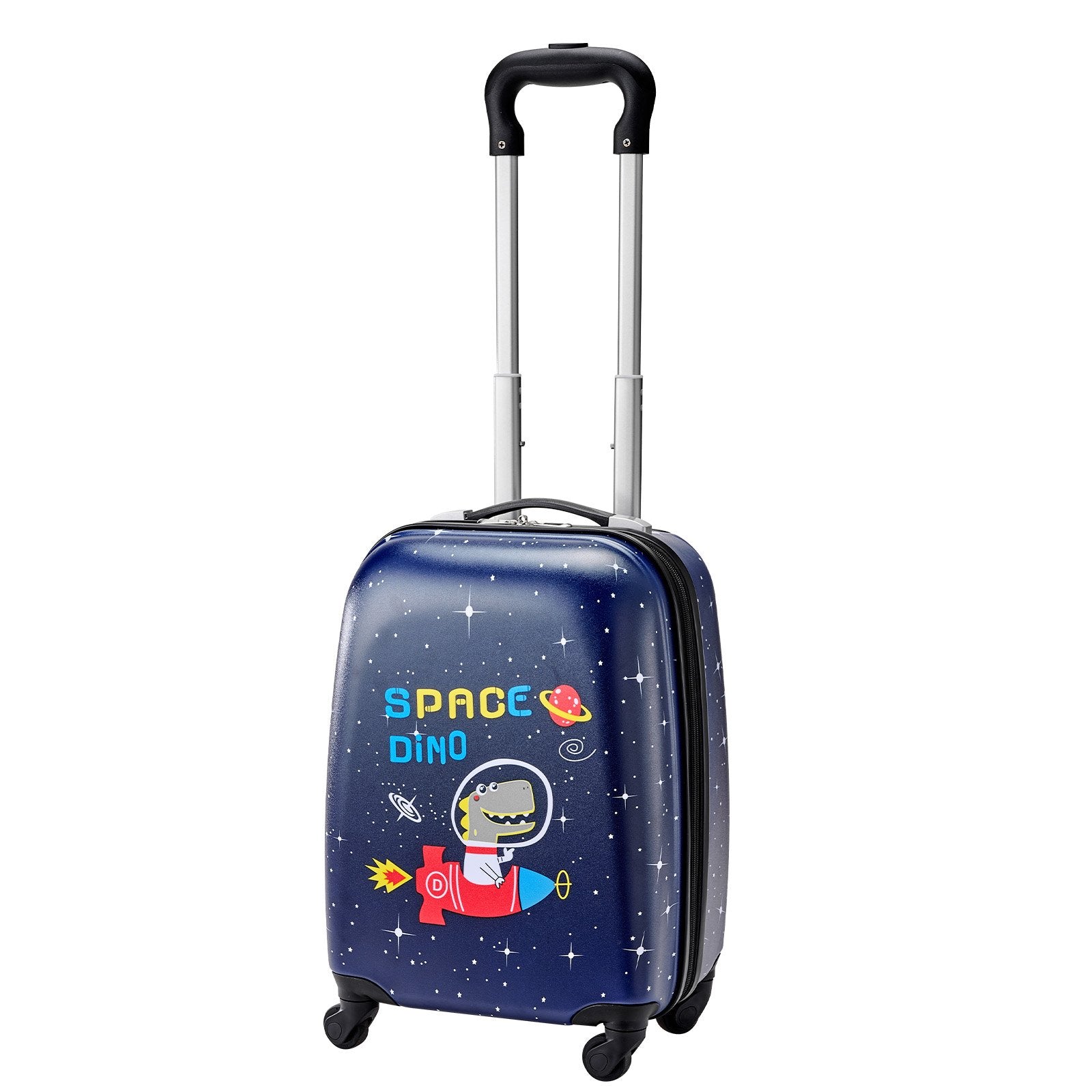 Kids Luggage Set 2-Piece, 45.7 cm Hardside Rolling Suitcase & Backpack, Dinosaur
