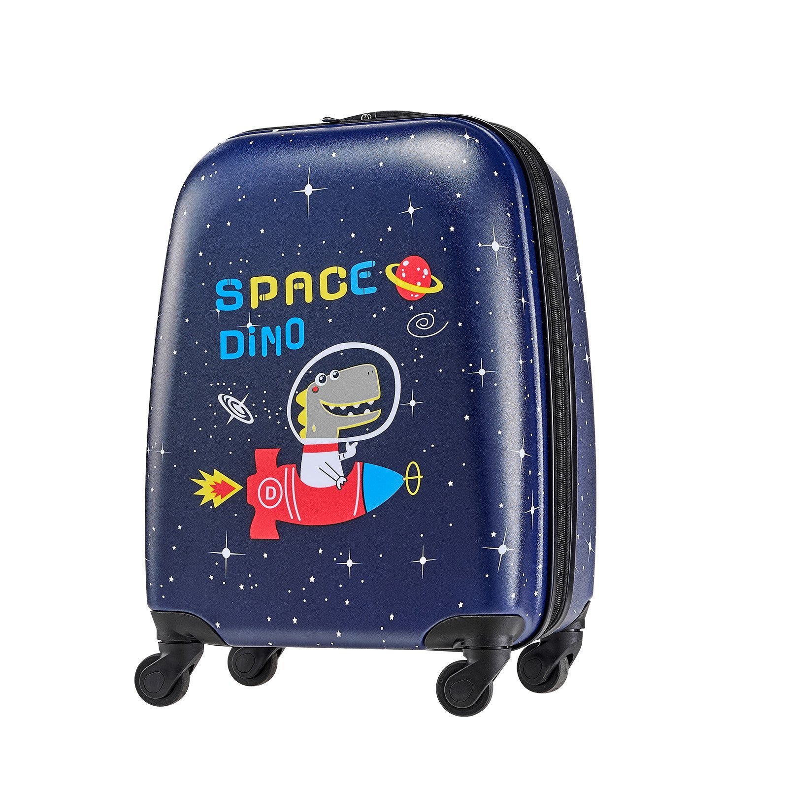 Kids Luggage Set 2-Piece, 45.7 cm Hardside Rolling Suitcase & Backpack, Dinosaur
