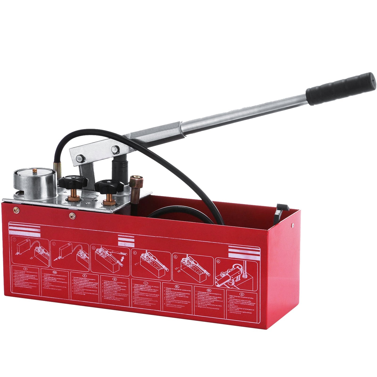Hydraulic Pressure Test Pump 50 Bar H& 726 PSI 3.2 Gallon Hydrostatic Test Pump