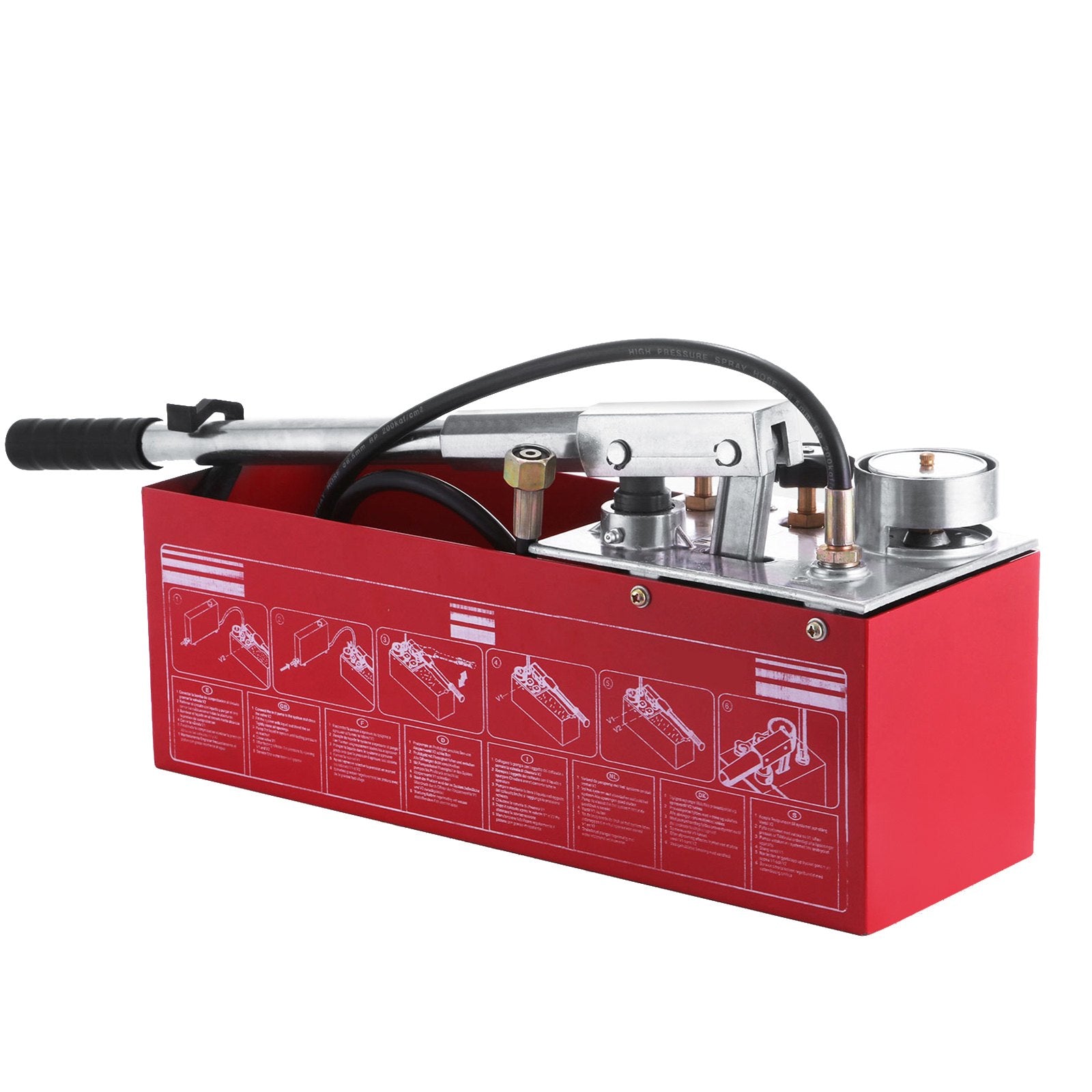 Hydraulic Pressure Test Pump 50 Bar H& 726 PSI 3.2 Gallon Hydrostatic Test Pump