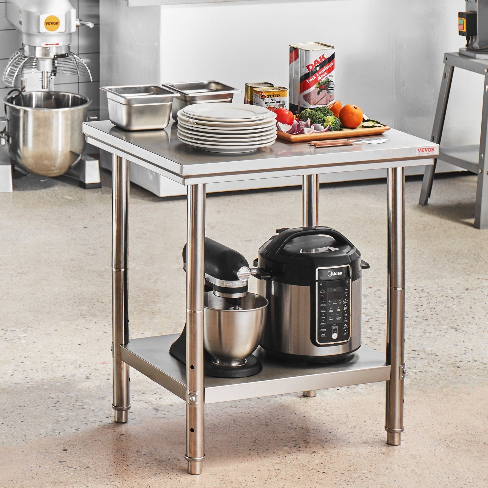 Stainless Steel Work Table 24x30x32in Heavy Duty Commercial Food Prep