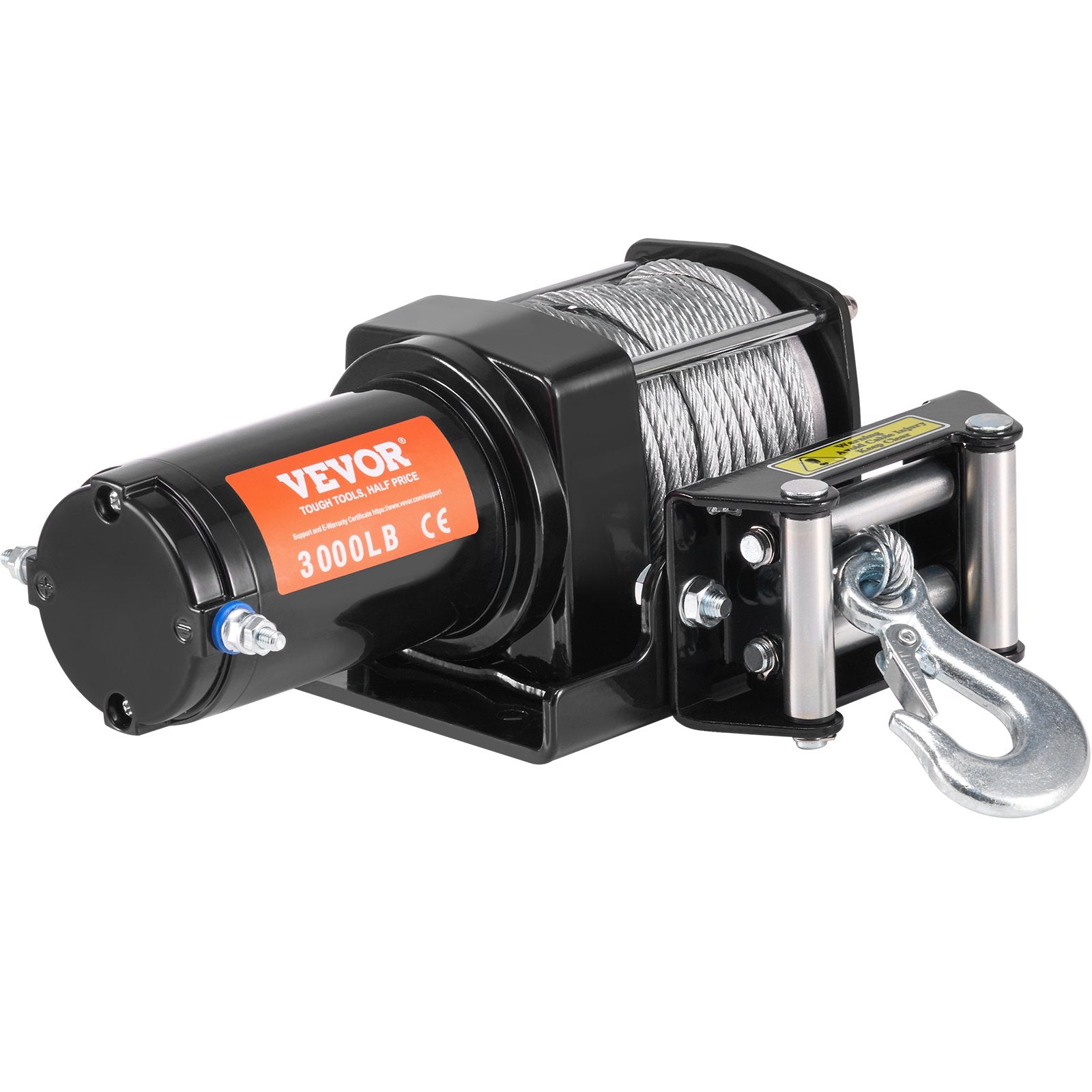Winch Electric 1361KG 12V DC ATV UTV 0.5in x 1188.7cm Steel Cable IP55