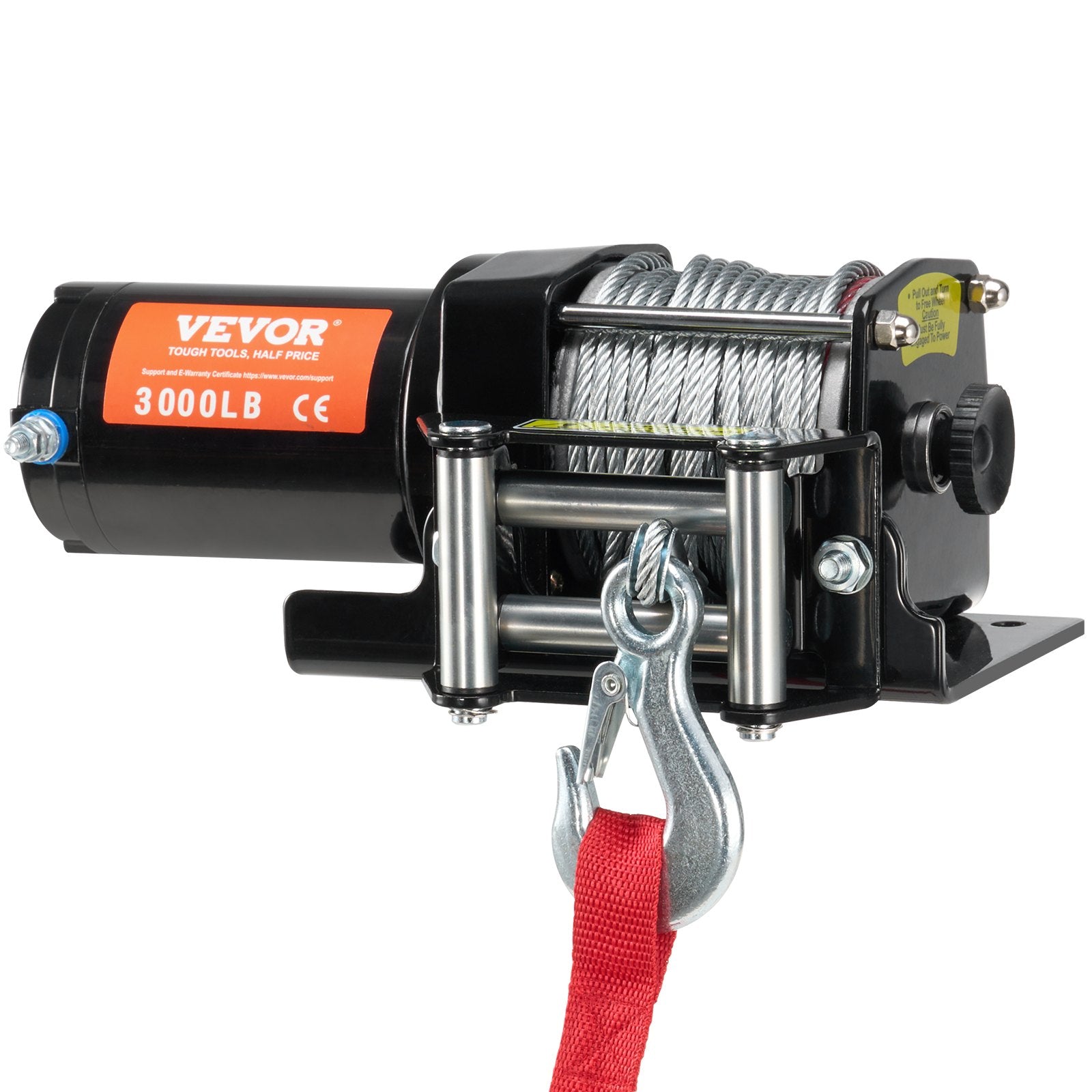 Winch Electric 1361KG 12V DC ATV UTV 0.5in x 1188.7cm Steel Cable IP55