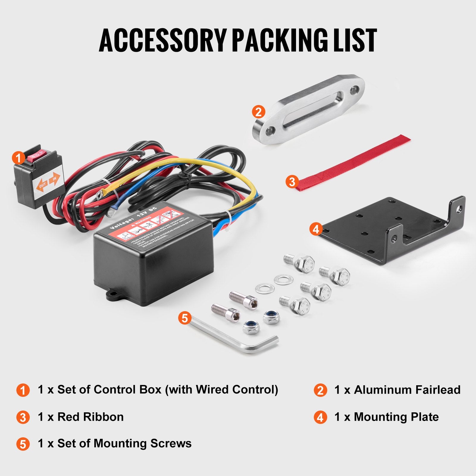 Winch Electric 1588KG 12V DC ATV 0.5in x 1188.7cm Synthetic Rope IP55