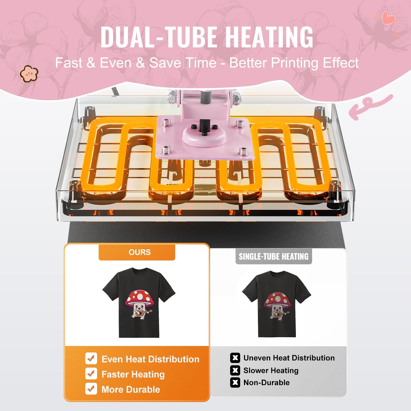 15x15 Inch Digital Heat Press Machine with Pull-Out Drawer for T-Shirts and Bags