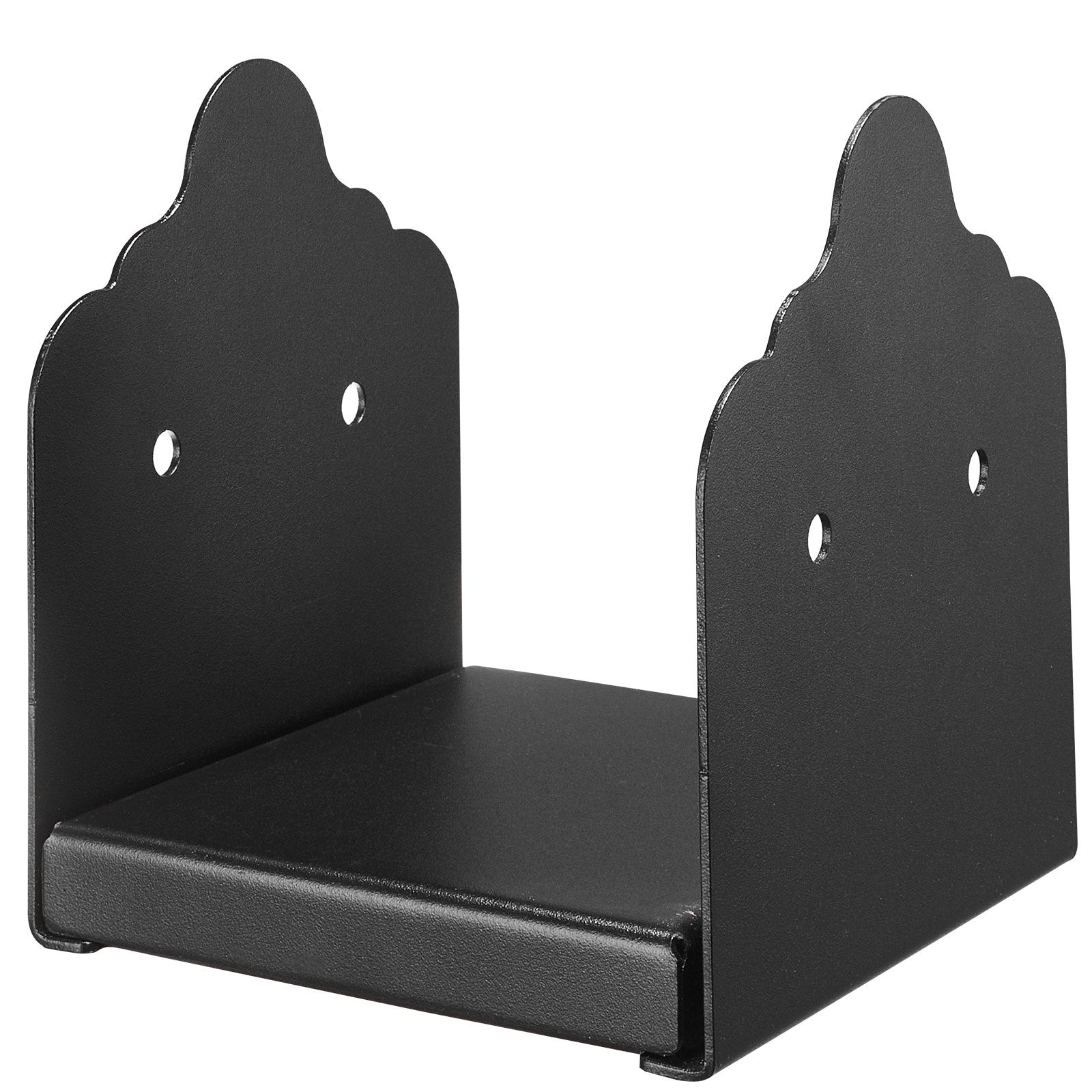 6x6 Post Base 2PCS 150x141mm Heavy Duty Steel Brackets for Deck & Pavilion Black
